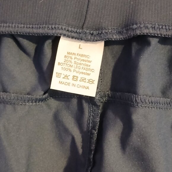 Women's Cargo Pants  Waterproof Pockets Navy SZ L - Picture 9 of 10